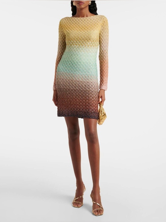 Missoni Dresses & Skirts - Missoni metallic ombré knit mini dress